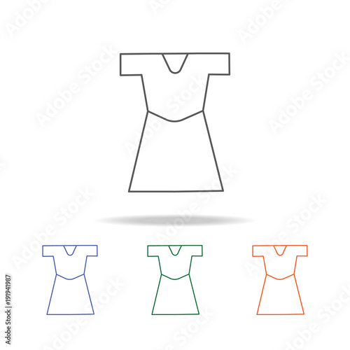 dress icon. Element of a shopping multi colored icon for mobile concept and web apps. Thin line icon for website design and development, app development. Premium icon