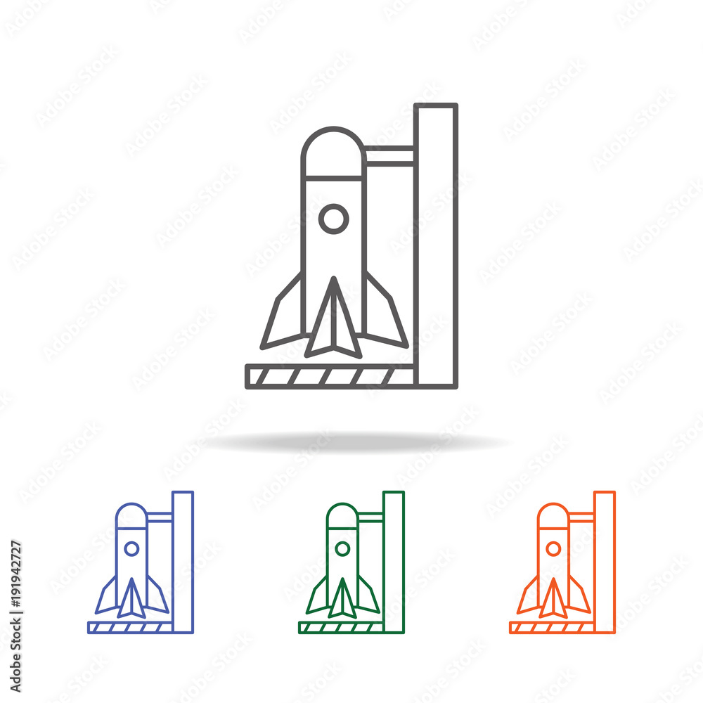 Rocket icon. Element of a space multi colored icon for mobile concept and web apps. Thin line icon for website design and development, app development. Premium icon Rocket icon. Element of a space multi colored icon for mobile concept and web apps. Thin line icon for website design and development, app development. Premium icon
