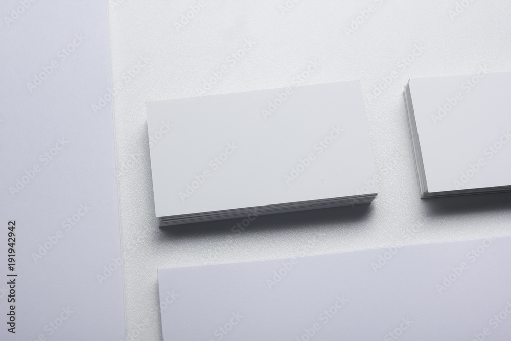 Business cards Mockup on color background. Flat Lay. copy space for text Business cards Mockup on color background. Flat Lay. copy space for text
