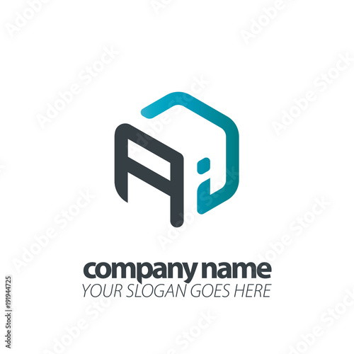 Initial Letter Hexagon Logo