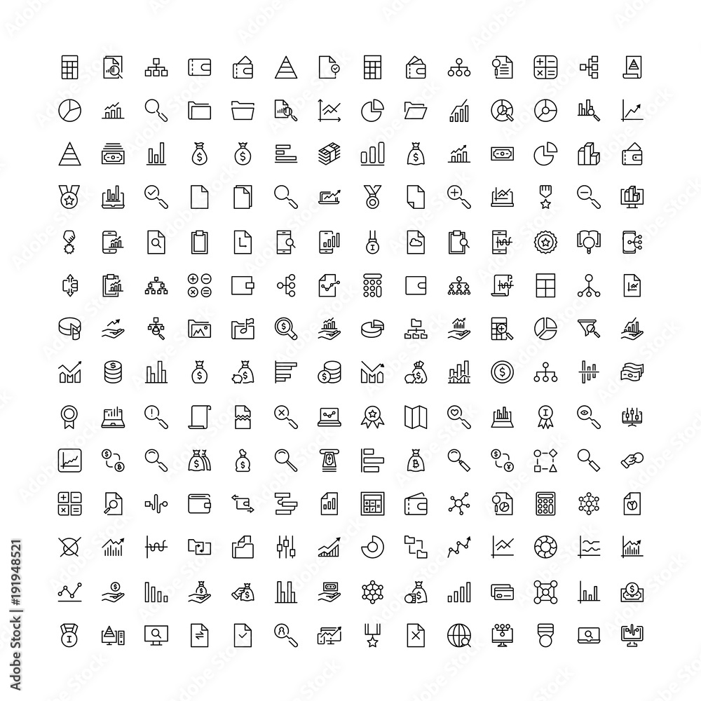 Business icon set. Business icon set.