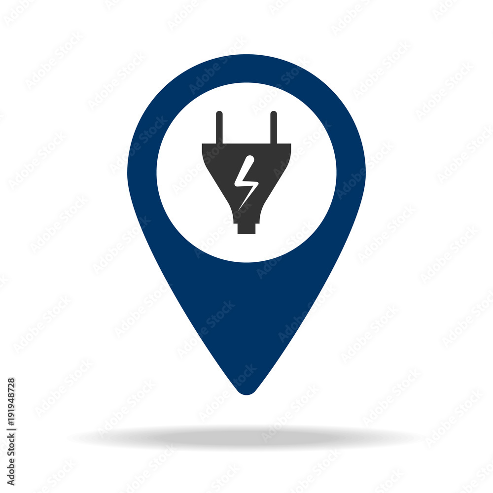 charging place in blue map pin icon. Element of map point for mobile concept and web apps. Icon for website design and development, app development. Premium icon charging place in blue map pin icon. Element of map point for mobile concept and web apps. Icon for website design and development, app development. Premium icon