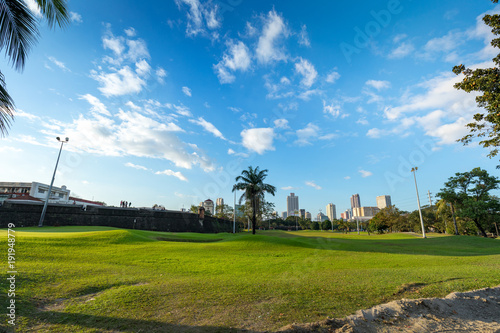 Part of the Intramuros Golf Club in Intramuros district of Manila, Philippines