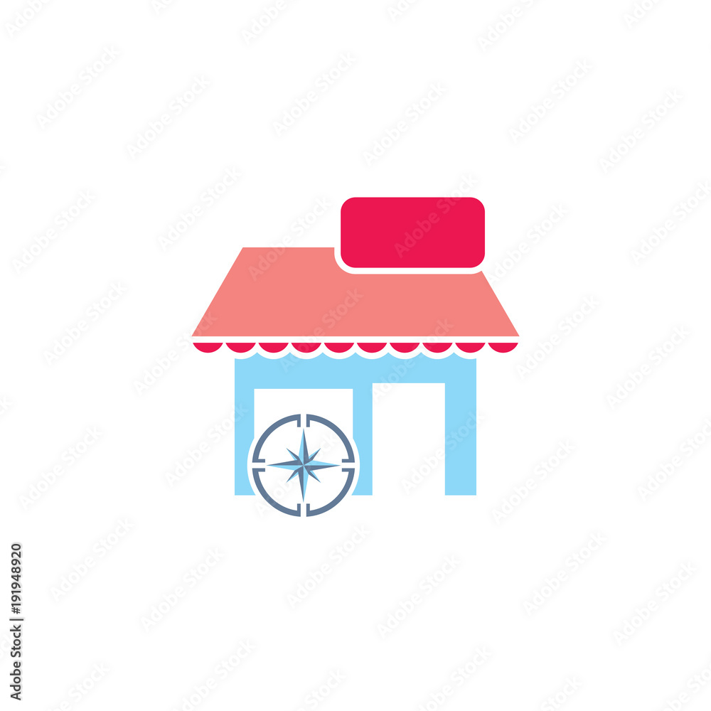 Compass Shop Logo Icon Design Compass Shop Logo Icon Design