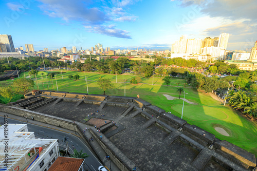 Принти на полотні Manila city skyline in Philippines