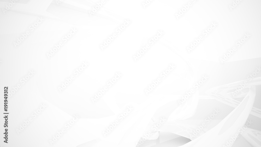 Abstract white parametric interior with window. 3D illustration and rendering. Abstract white parametric interior with window. 3D illustration and rendering.