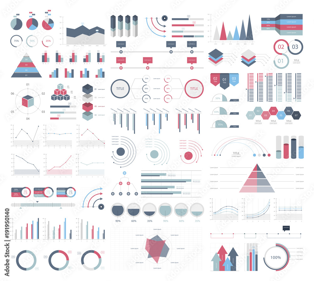 Set elements of infographic Set elements of infographic