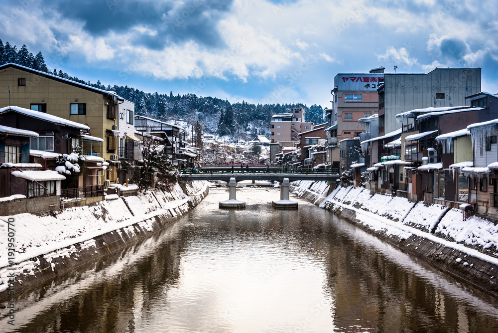 The town of Takayama in winter, Gifu, Japan