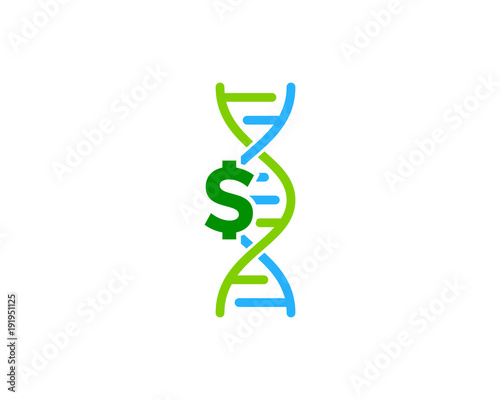 Money Dna Icon Logo Design Element