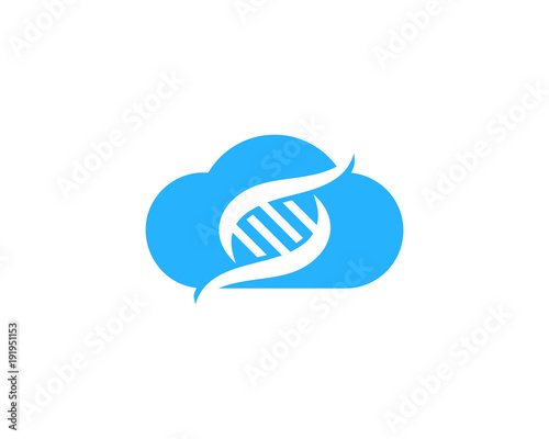 Sky Cloud Dna Icon Logo Design Element