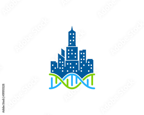 Town Dna Icon Logo Design Element