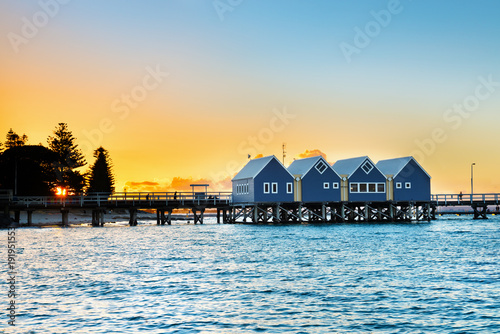 Famous wooden Busselton jetty in Western Australia