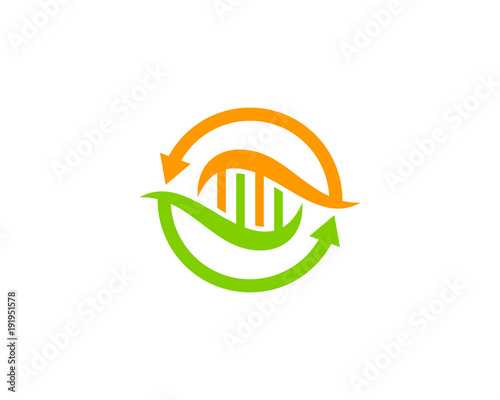 Transfer Dna Icon Logo Design Element