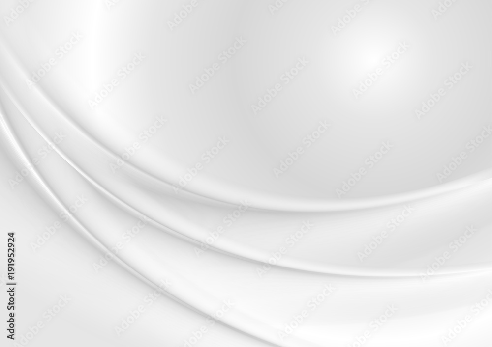 Light grey and white smooth elegant waves background Light grey and white smooth elegant waves background