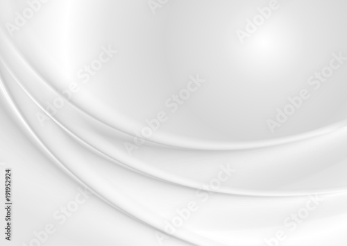 Light grey and white smooth elegant waves background