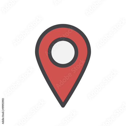 Illustration of location pin icon Free Download Illustration of location pin icon - GFXLoad