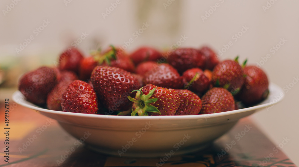 Strawberry In Plate Strawberry In Plate