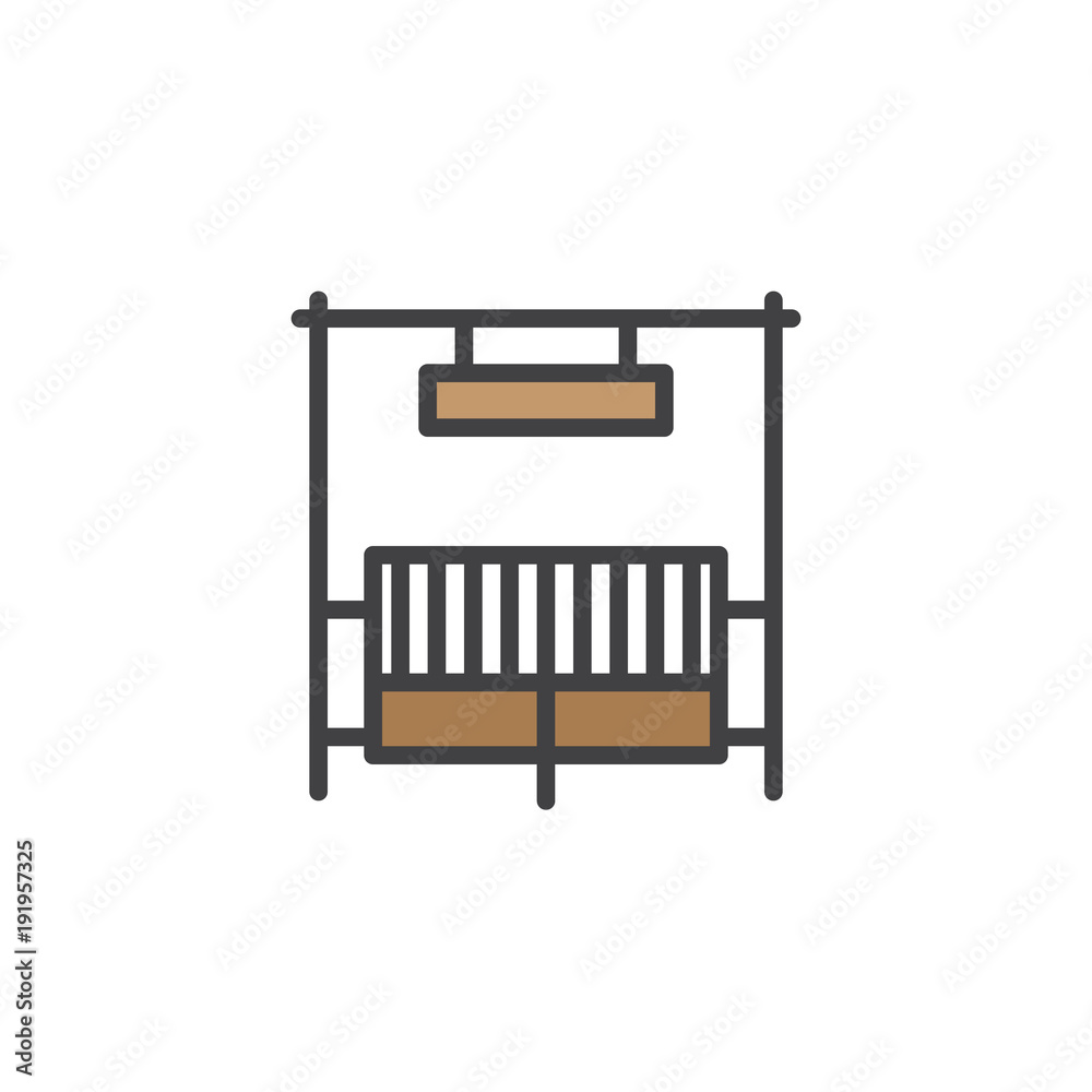Ranch gate filled outline icon, line vector sign, linear colorful pictogram isolated on white. Symbol, logo illustration. Pixel perfect vector graphics Ranch gate filled outline icon, line vector sign, linear colorful pictogram isolated on white. Symbol, logo illustration. Pixel perfect vector graphics