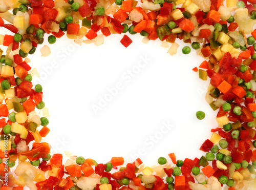 frozen vegetables frame