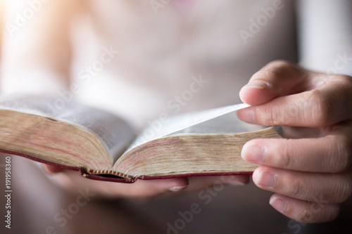 Women reading the Holy Bible.,reading a book.