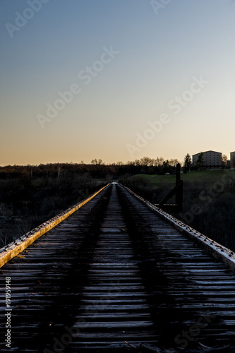 Abandoned Young's High Bridge at Sunset - Norfolk Western Railway - Kentucky River - Kentucky