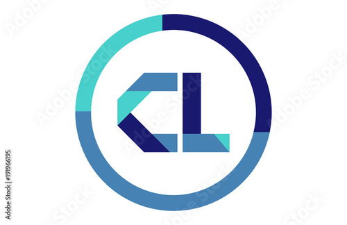 CL Global Circle Ribbon letter Logo