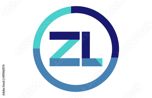 Free Download ZL Global Circle Ribbon letter Logo - GFXLoad