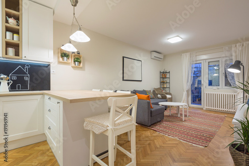 Modern open plan living room  apartment