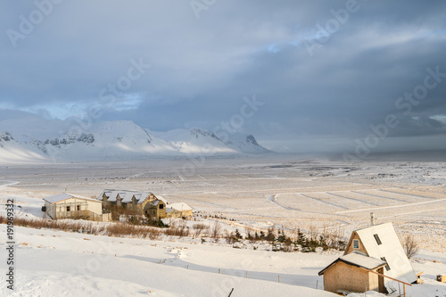 amazing countryside landscape of iceland 