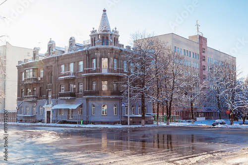 Old architecture of Kharkov, Ukraine.