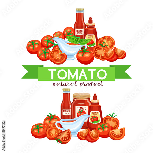red tomato with sauce