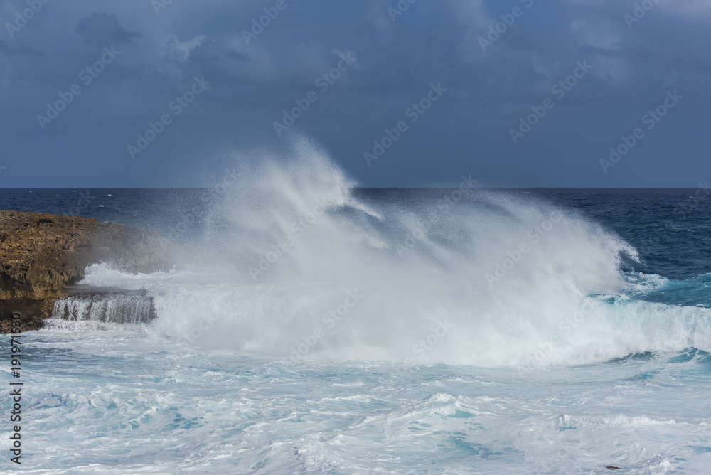 Panorama of the sea, wave which smashes against rocks
Panorama of the sea, wave which smashes against rocks