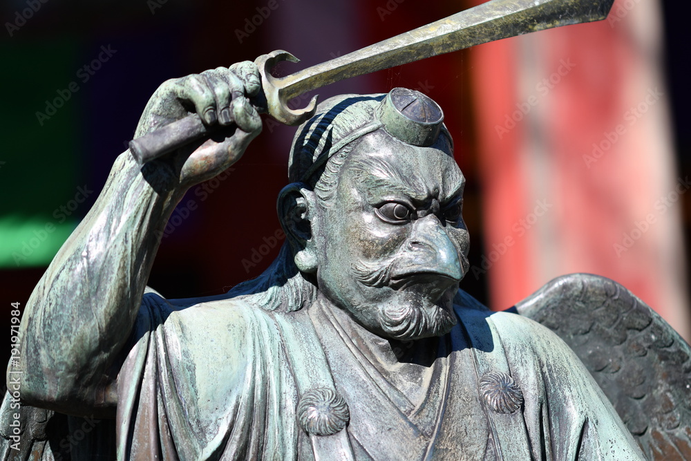 Obraz premium Tengu in Mt.takao in tokyo Japan