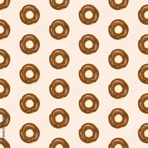Chocolate donut pattern