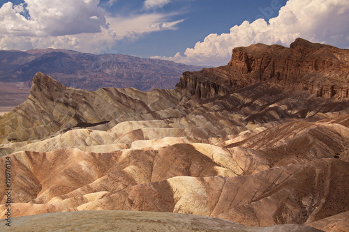 View from Zabriskie Point in Death Valley in California in the USA 