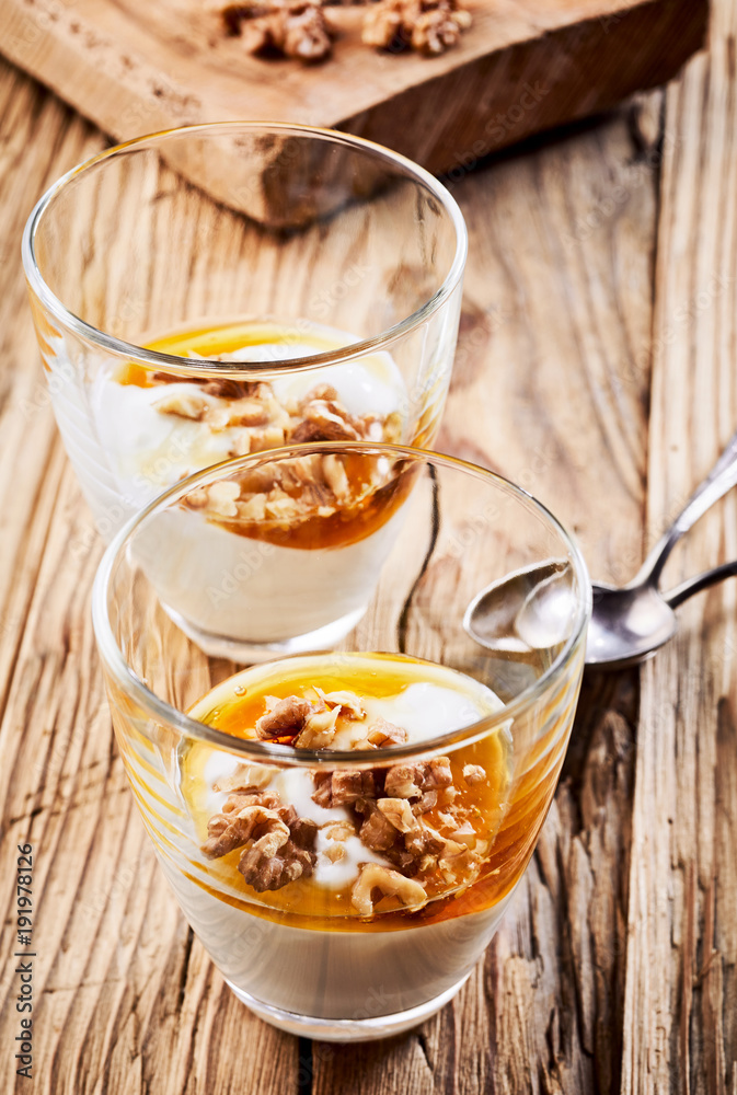 Healthy natural Greek yogurt dessert Healthy natural Greek yogurt dessert