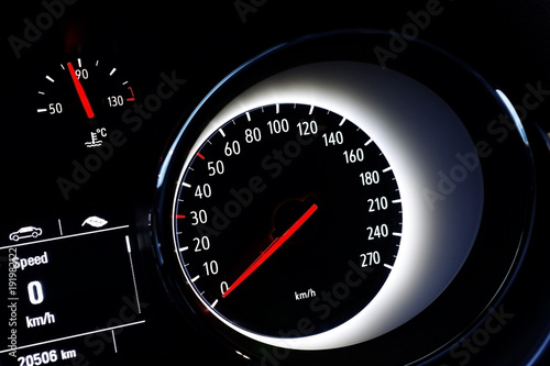 Close up of car cockpit of a modern car
 photo