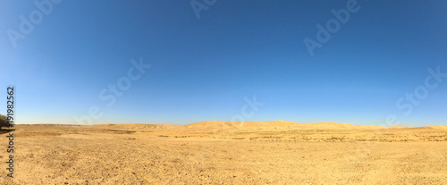 Desert under blue sky