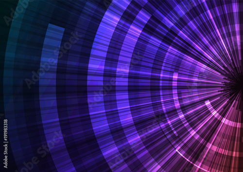 abstract circle with sheet overlap background, purple red digital layer line point, technology background, vector illustration