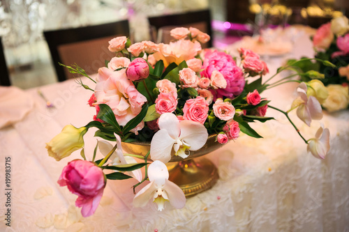 Beautiful wedding accessories, decor, flowers