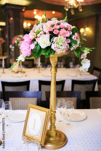 Beautiful wedding accessories, decor, flowers