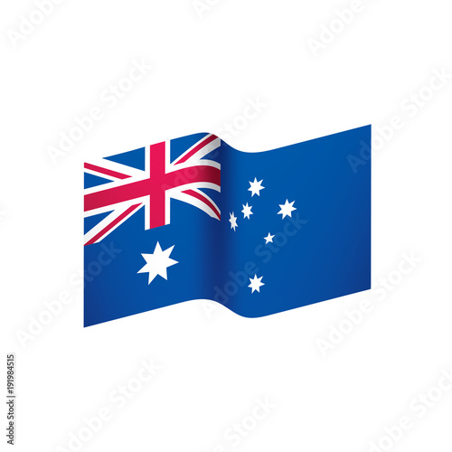 Australia flag, vector illustration