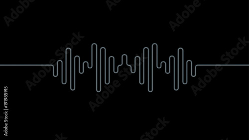 Chrome equalizer sound wave background