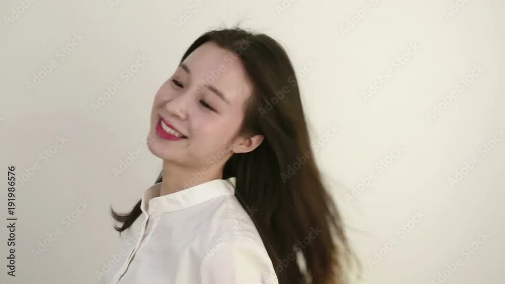 Pretty, young and sensual teen girl with long hair and fluttering hair with wind. Natural beauty concept Pretty, young and sensual teen girl with long hair and fluttering hair with wind. Natural beauty concept