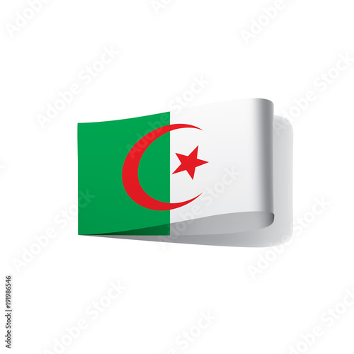 Algeria flag, vector illustration Free Download Algeria flag, vector illustration - GFXLoad