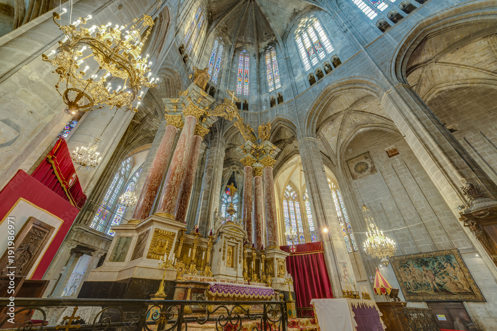 Obraz premium Saint Just et Saint Pasteur Cathedral in Narbonne, France