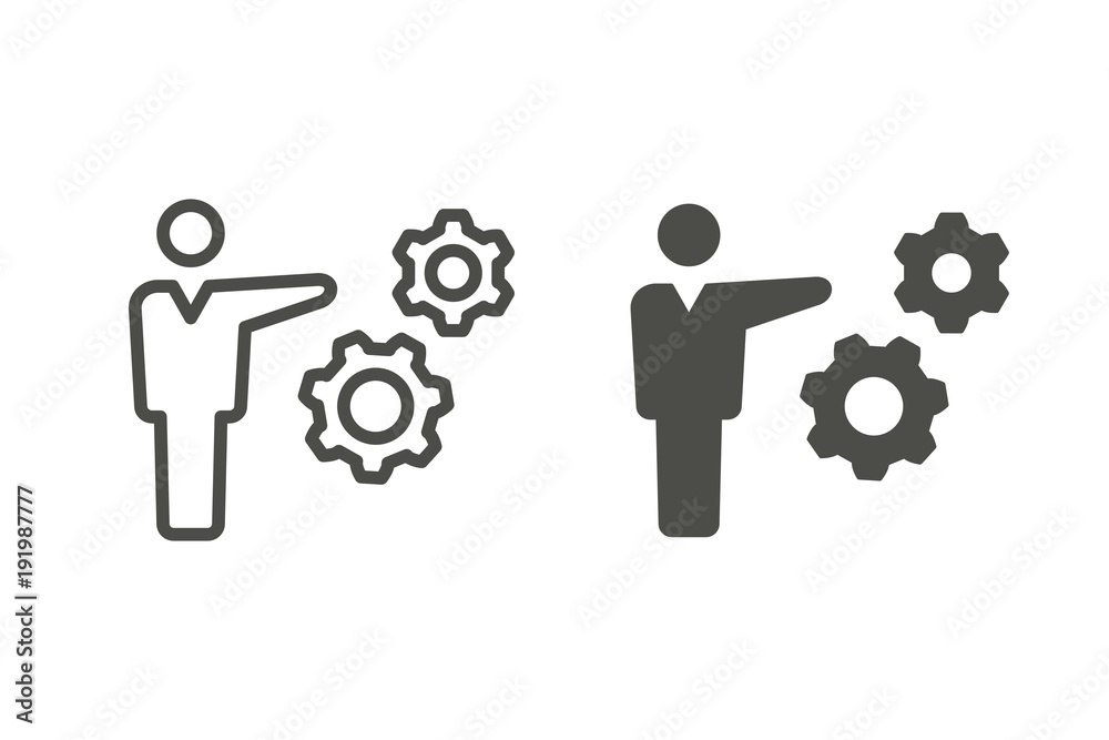 Management consulting vector icon. Management consulting vector icon.