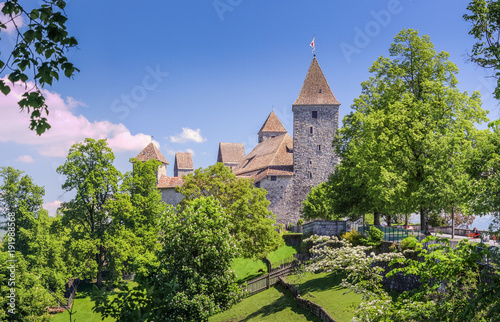 Rapperswil city and castel, lake Zurich, Switzerland Rapperswil am Zürichsee und Schloss, St. Gallen, Schweiz