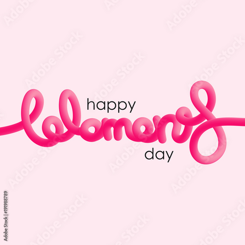 Happy International Women's Day blended interlaced creative hand drawn lettering © Lawkeeper