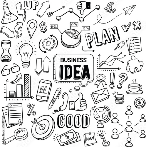 Business Idea doodles